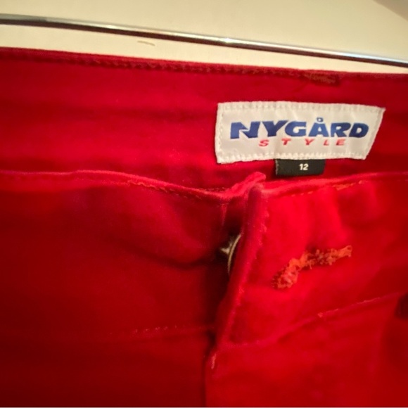 NYGARD Red Women's Jeans Size 12. - Picture 8 of 14